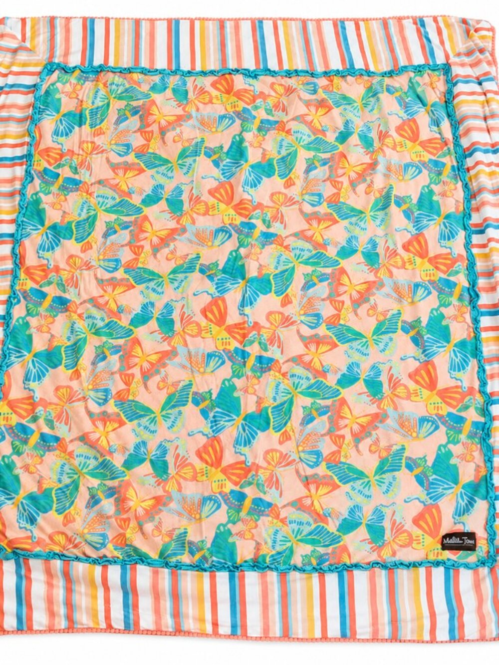 Matilda Jane Reversible Butterfly Quilt Throw Blanket 50x60